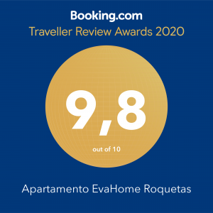 Booking.com - Traveller Reviews Awards 2020- Apartamento EvaHome Roquetas
