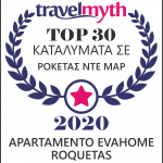 Travelmyth awards for 2020 - EvaHome Roquetas