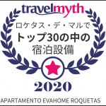 Travelmyth awards for 2020 - EvaHome Roquetas